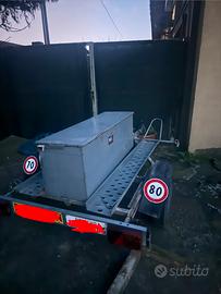 Cassone carrello porta moto