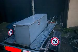 Cassone carrello porta moto