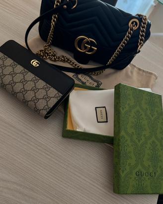 BORSA GUCCI E PORTAFOGLIO ORIGINALE