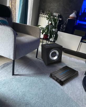 Amplificatore + subwoofer crunch 1000w