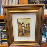 Quadro olio su tela artista sconosciuto sardo firm