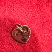 Cuore charm dodo oro giallo cuore nuovo