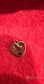 Cuore charm dodo oro giallo cuore nuovo