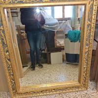 specchiera in oro zecchino 125x110 