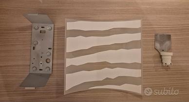 Plafoniera da soffitto con vetro decorato