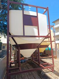 SERBATOIO  CONICO  PER ALIMENTI 