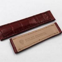 Rolex Cinturino Coccodrillo Rosso Mattone 20mm