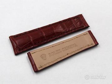 Rolex Cinturino Coccodrillo Rosso Mattone 20mm