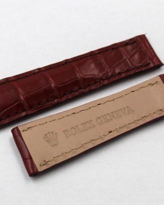 Rolex Cinturino Coccodrillo Rosso Mattone 20mm