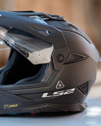 Casco LS2 MX702 Pioneer 2 Adventure Nero Opaco XL