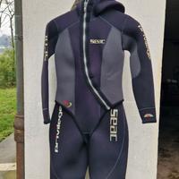 Muta + guanti + cintura zavorra 4 kg per sub