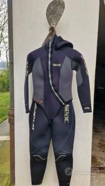 Muta + guanti + cintura zavorra 4 kg per sub