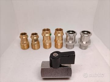 Kit idraulica Rubinetto Caldaia e 6 Raccordi Nuovi