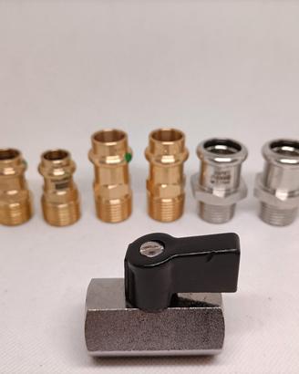 Kit idraulica Rubinetto Caldaia e 6 Raccordi Nuovi