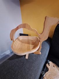 Portafrutta in legno a forma di cammello nuovo