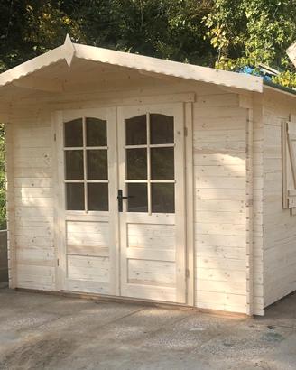 Casetta in legno 3x3, spessore legno 30mm.