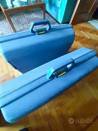 2 VALIGIE RIGIDE SAMSONITE BLU UGUALI