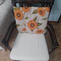 sedia  intrecciata da scrivania  