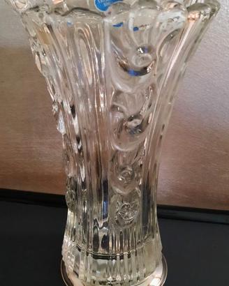 Vaso argento e cristallo