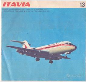 ITAVIA orario internazionale 1971