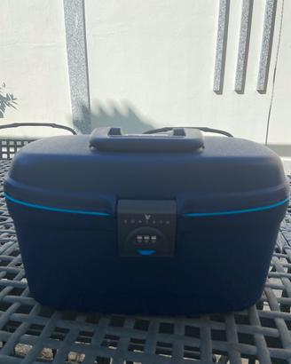 Beauty case roncato blu con combinazione