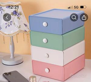 Set di 4 scatole per scrivania