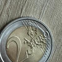 moneta due euro dante con errore