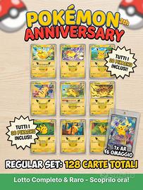 Pokemon 30simo anniversario regular set 128 carte