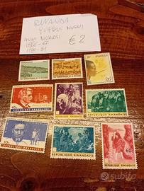 Seconda parte di francobolli mondiali. 