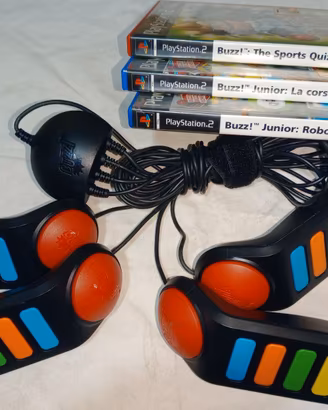 PlayStation 2 Buzzer Buzz E Pistola G-Con 45 Ps1