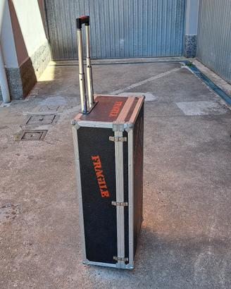 Flight Case Rigido Trolley per Mixer Luci Deejay