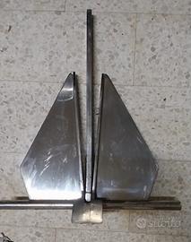 Ancora acciao inox tipo danforth da 28 kg