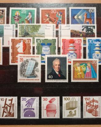 Francobolli Germania Berlino 1972 22 valori mnh