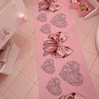 tappeto in tre D rosa. 2,80 cm