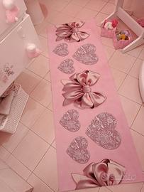 tappeto in tre D rosa. 2,80 cm