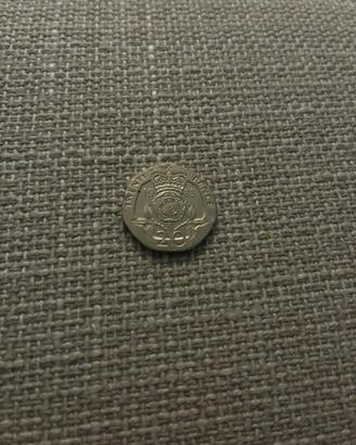Moneta 20 pence inglese 1983 rara