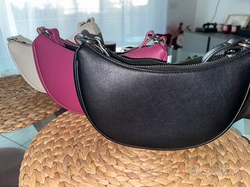 Tris borse nero - bianco - rosa