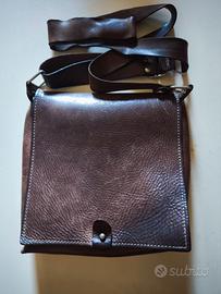 Borsa a tracolla in vera pelle 