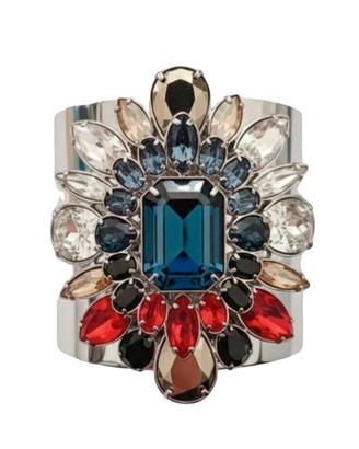 Swarovski by Shourouk Blue Cuff Bracelet -