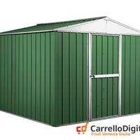 Box porta attrezzi lamiera 276x260 verde