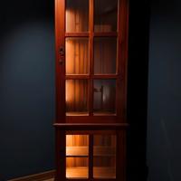 🟠 Mobile Libreria Vetrina Vintage Stile Coloniale