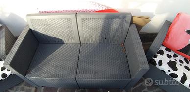 salotto da giardino grigio 