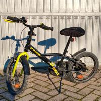 Bici BTWIN 500 dark Hero - bambino 4-6 anni