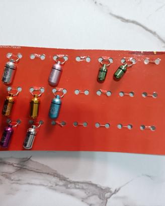 lotto 12 bussolotti portanome per cane gatto