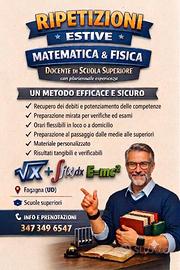 Lezioni private Matematica e Fisica