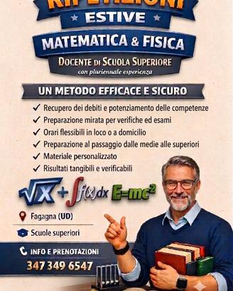 Lezioni private Matematica e Fisica