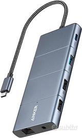 Anker Hub USB C 11 in 1 Docking Station, Porte USB