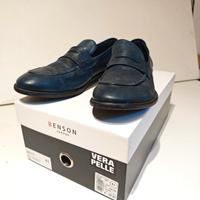 mocassino uomo vera pelle lavorazione artig. tg41 