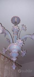 Lampadario in vetro di murano