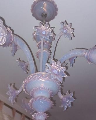 Lampadario in vetro di murano